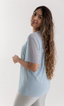BLUSA TULE CLÁSSICA - AZUL CÉU