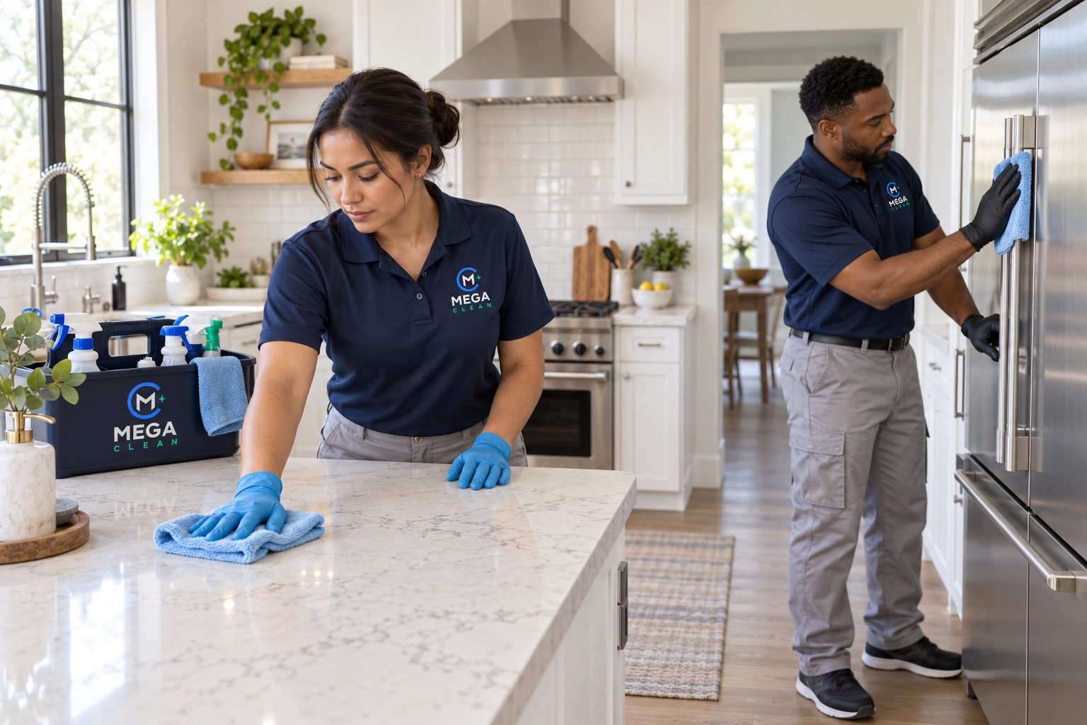 Mega Clean cleaning a residential kitchen